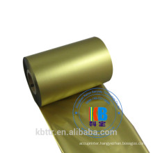 80mm satin ribbon printing 110mm metallic gold argox thermal printer ribbon